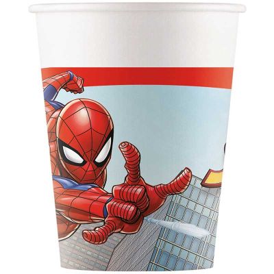 200ml Spiderman Crime Fighter Cups (pack quantity 8)